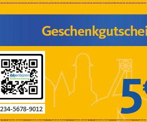 "der ibbenbürener" Geschenkgutschein - Gutscheinkarte für 5,- €